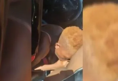 Vazamento de vídeo pornô: Motorista de Uber chupando meu pau