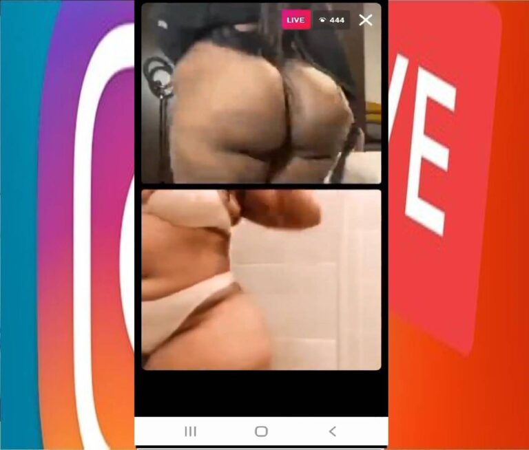 Sextape: Instagram Live Maior Bunda Gorda Booty Twerk