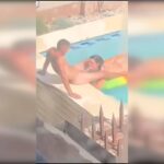 Vazamento de vídeo pornô: Casal Colorido Chupando Pau Na Piscina